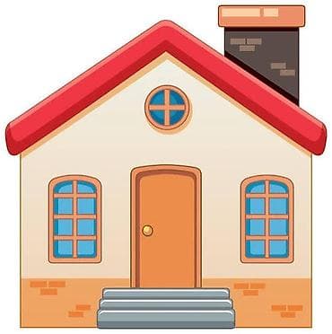 картина природа: Иллюстрация «Дом» — векторный клипарт - Формат: растровое — 1