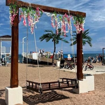 золотые пески снять домик: Коттедж, Иссык-куль коттедж ЦО Palm Beach, Чок-Тал, Детская площадка, Парковка, стоянка, Охраняемая территория — 22