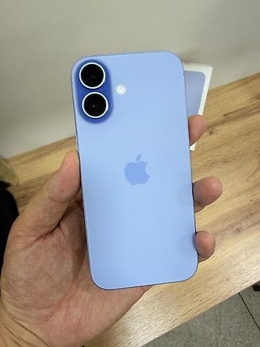 Техника и электроника: IPhone 17, Б/у, 256 ГБ, Синий, Коробка, 100 % — 2