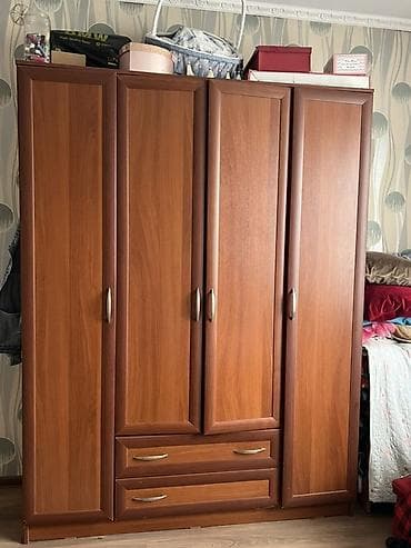 мебель бишкек спальный гарнитур: Кухонный гарнитур, цвет - Коричневый, МДФ — 4