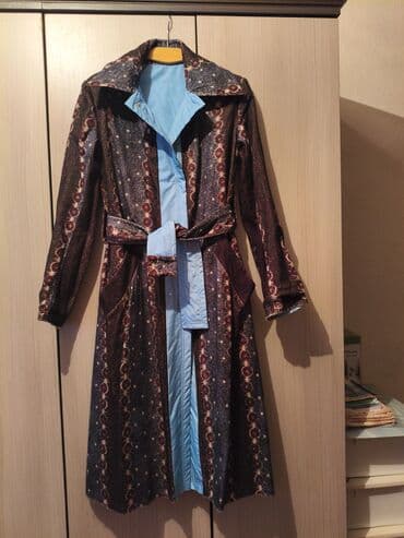 солнечные очки: Пальто, Классика, Осень-весна, Букле, По колено, Двубортная модель, M — 6