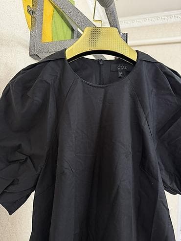 dress: Повседневное платье, Длинная модель, Хлопок, Оверсайз, S — 3