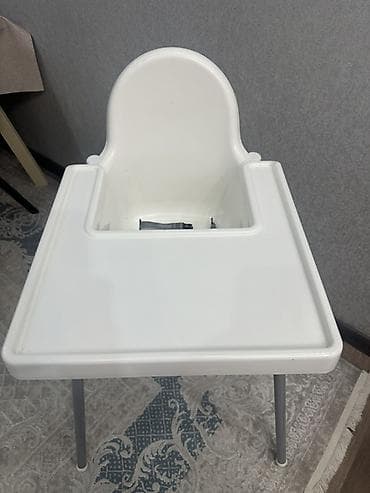 ике: Стульчик для кормления, Другой бренд, Пластик, Другой вид, цвет - Белый — 2
