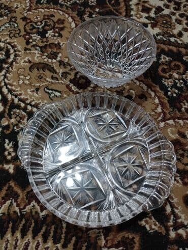 стакан со льдом цена: Ваза хрустальная 300 сом Салатница 700 сом. целая вся креманки для — 1