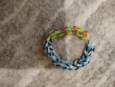 браслет резинка: Плетёный браслет из резинок Rainbow Loom. - Материал: силиконовые — 1