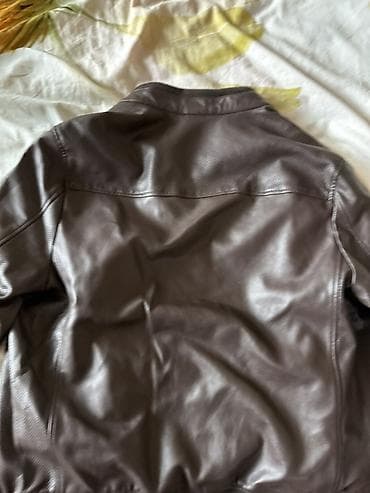 кожаный мужской куртка: Мужская куртка, M, Guess, Новый, цвет - Коричневый — 4