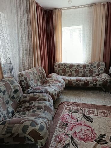 балыкчы мебель: Комплект мягкой мебели, Б/у, Самовывоз, цвет - Коричневый — 4