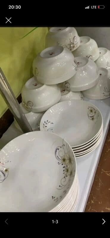 купить стаканы для кофе оптом: 112 предмет всего лишь 8000 сом В комплекте имеется 4 пловница 12 — 3