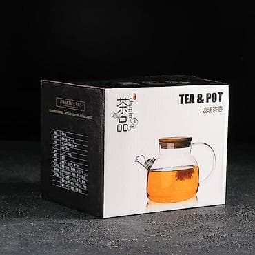 стеклянный чайник для чая: Стеклянный чайник Tea & Pot, объем 1000 мл. - Материал колбы — 1
