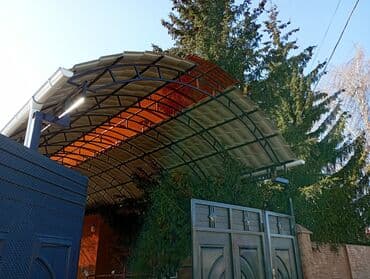 услуги по установке забора из профнастила: Сварка | Навесы, Козырьки, Перила Гарантия, Бесплатная смета, Высотные работы — 7