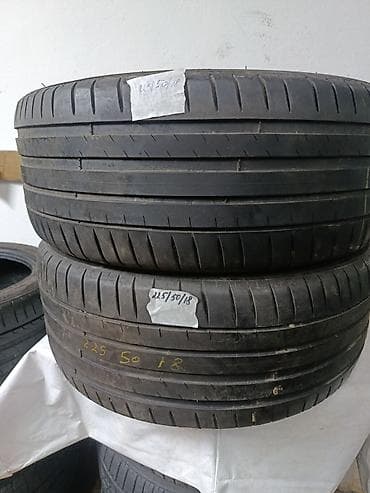 Шины 225 / 50 / R 18, Лето, Б/у, Пара, Легковые, Япония, Michelin