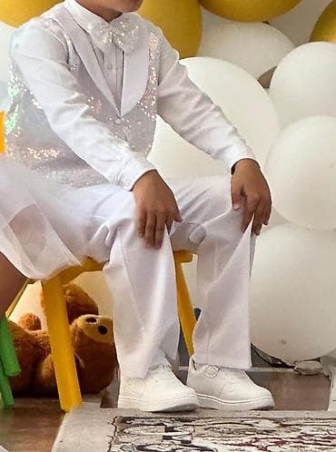 жилетка школьная: Комплект, цвет - Белый — 1