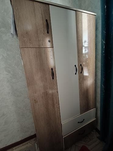 купить бу шкаф для одежды: Шифоньер, шкаф для одежды, Прямой, ЛДСП — 5