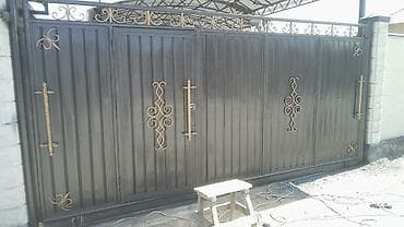 Распашные ворота: Красим ваши ворота, шлифовка, новый вид вашим воротам придадим — 7