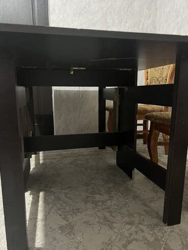 стол раздвижной конструкции: Стол трансформер Для кухни, Стол-книжка, цвет - Коричневый — 4