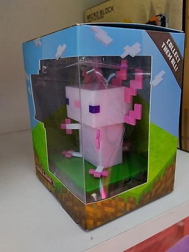 лампу: Светильник Minecraft — Axolotl (Series 1) - Фигурный настольный — 2