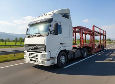 дополнительное освещение на авто: Тягач, Volvo, Автовоз — 1