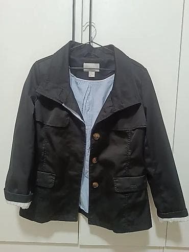 soft shell: Оригинальный женский пиджак/тренч H&M полуприлегающего кроя — 2