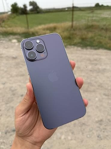 pro m1: IPhone 14 Pro Max, Б/у, 256 ГБ, Deep Purple, Коробка, 88 % — 6