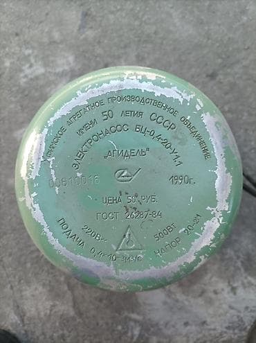 вадиной помпа: Электронасос «АГИДЕЛЬ» БЦ-0,4-20 У1 (СССР) - Производитель: Уфимское — 1