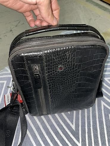 змеиная кожа: Классическая сумка, Butun, Материал: Натуральная кожа, Застежка на молнии, Мужские — 5