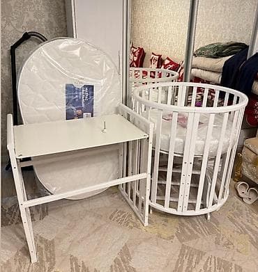 foldable table: Детская кровать трансформер, Другой тип, цвет - Белый — 1