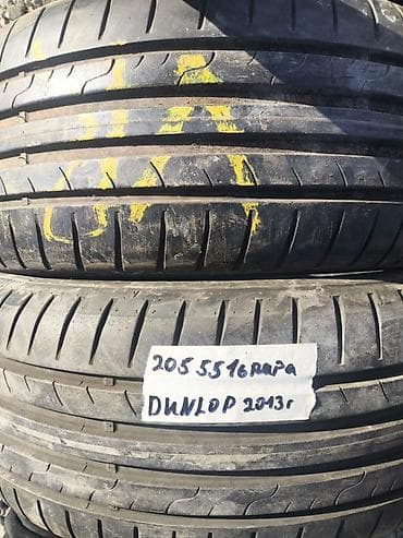 step spada: Шины 205 / 55 / R 16, Лето, Б/у, Пара, Легковые, Dunlop — 1