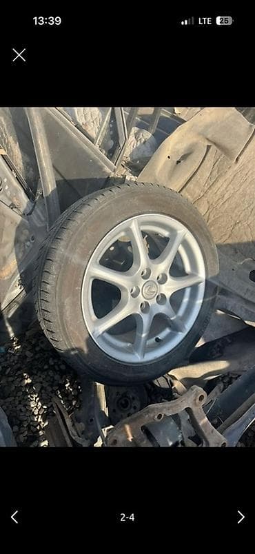 Колеса в сборе 215 / 55 / R 17, Зима, Б/у, 1 шт, Легковые, Литые, отверстий - 5 — 2