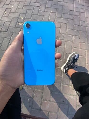IPhone Xr, Голубой, Защитное стекло