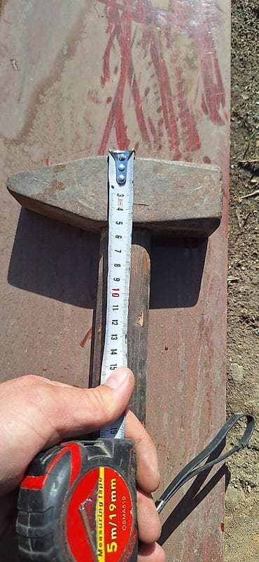 Кол шаймандары: Кувалда-кузнечный молот 2 кг, DIN 1041 - Маркировка на бойке: 2000 г — 2