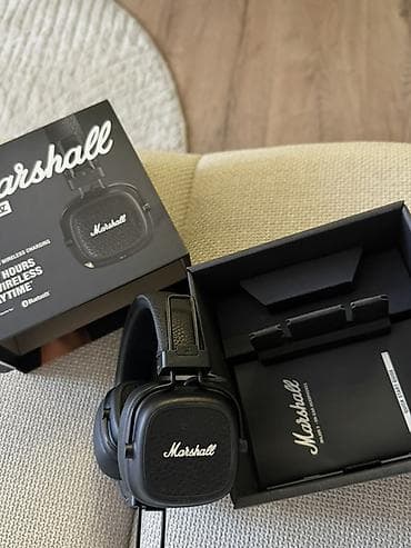 Микрофоны: Marshall Major V – беспроводные накладные наушники - Фирменный дизайн — 2