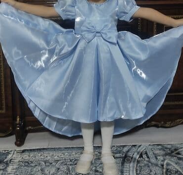 воденой пистолет: Детское платье, цвет - Голубой, Б/у — 1