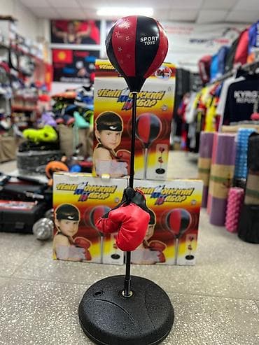 турник настенный 3 в 1: Боксерская груша для детей от 3 года до 10 лет, напольные детская — 2