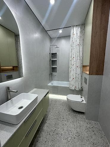заур: 2 комнаты, 77 м², Элитка, 12 этаж, Дизайнерский ремонт — 8