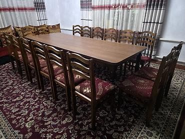Столы для зала: Стол для зала, Б/у, Раскладной, Прямоугольный — 6
