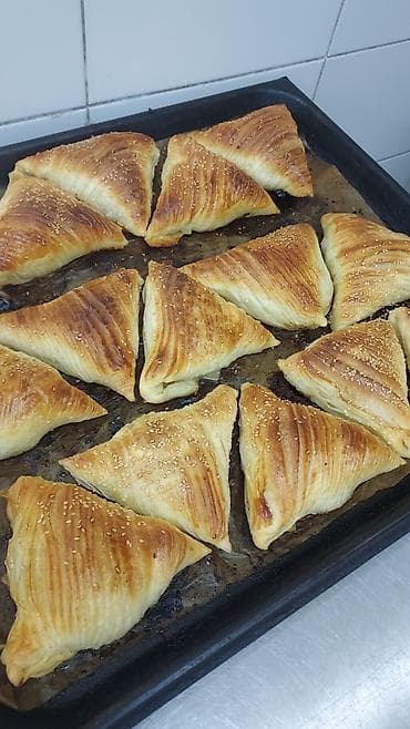 Продукты питания: Самса из слоёного теста - Треугольные пирожки из тонкого — 4