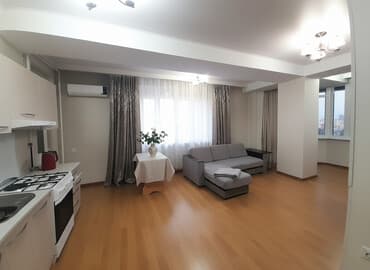 аренда квартир на долгий срок бишкеке: 2 комнаты, Собственник, Без подселения, С мебелью полностью — 1