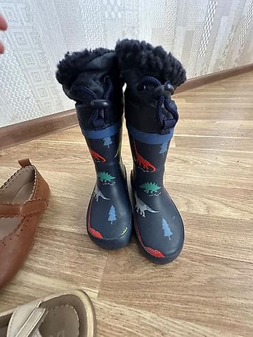 топсайдеры timberland: Детские резиновые сапоги с утеплением от Next из Великобритании — 3