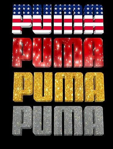 Личные вещи: Футболка белого цвета с крупным принтом “PUMA” и изображением черной — 9