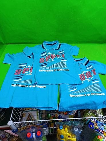 рубашка s: Футболка с воротником на мальчиков 6-8 лет в ассортименте👕 — 2