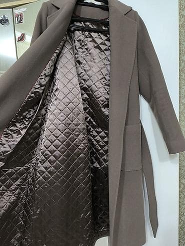 lining 38: Женское турецкое кашемировые пальто цвета тауп (серо-коричневый) — 7