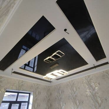 обзор цен на строительные и отделочные работы в бишкеке: Натяжной потолок Глянцевое, Матовое Бесплатная консультация, Бесплатный замер, Гарантия — 1