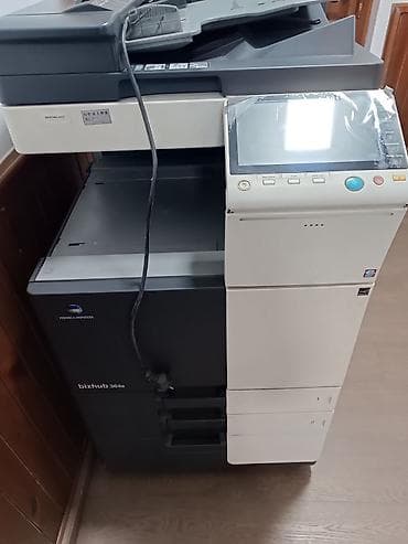 офисная техника: МФУ Konica Minolta bizhub 364e. Б/У - Черно-белое МФУ A3/A4: печать — 2