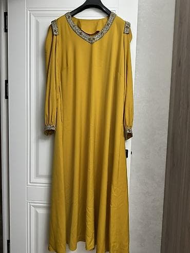 Сшила на заказ ✨ Надевала пару раз раз - 2 Платье макси горчичного