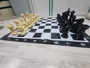 Спорт и отдых: Большие напольные шахматы Прекрасны для игры с друзьями и — 3