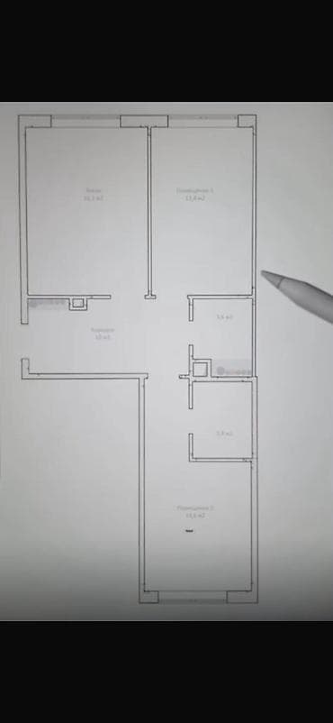 residence: 2 комнаты, 77 м², Элитка, 6 этаж, Готовая ПСО (под самоотделку) — 3