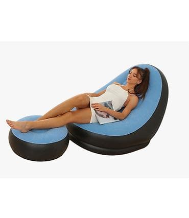 зонтик уличный: Надувное Кресло С Пуфиком Для Отдыха Inflatable Sofa Надувное — 4