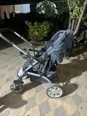 купить колеса на коляску: Коляска, цвет - Черный, Б/у — 4