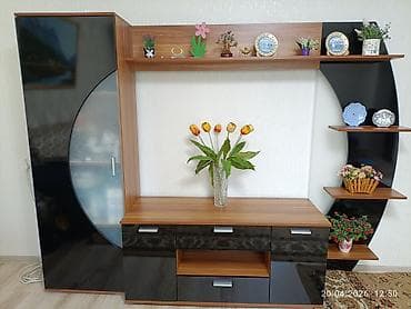 coffee table: Стенка-шкаф, Тип стенки-шкафа: Модульная, Для зала, Особенности: С отделением под телевизор — 1