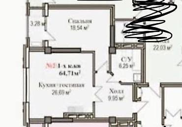 Сниму квартиру: 2 комнаты, 65 м², Элитка, 4 этаж, Готовая ПСО (под самоотделку) — 3